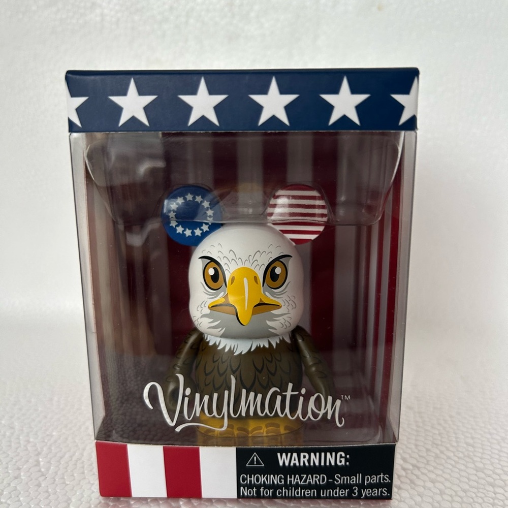 Disney Parks 3" Vinylmation 2013 Independence Day American Bald Eagle figure.